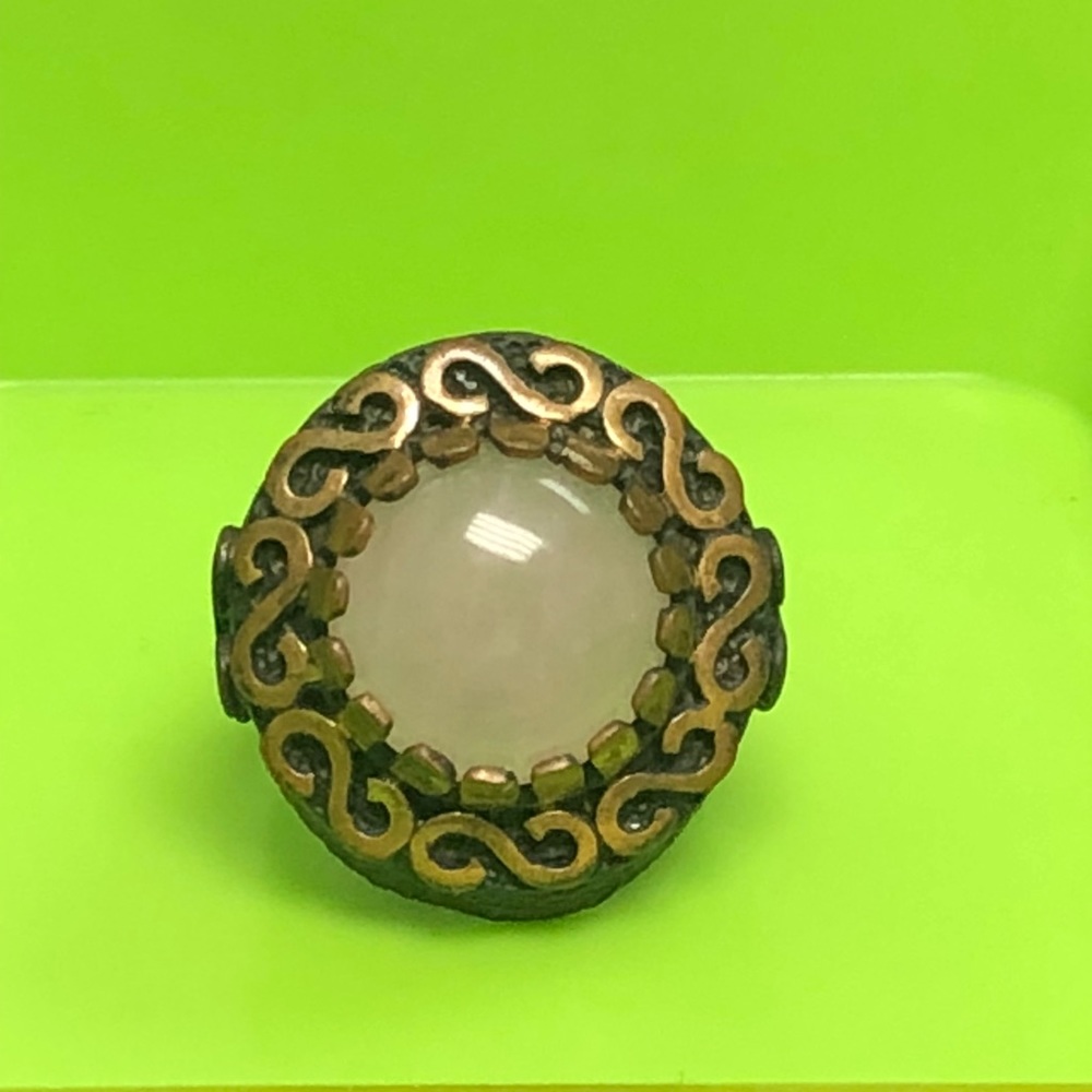 Black and gold finish ring